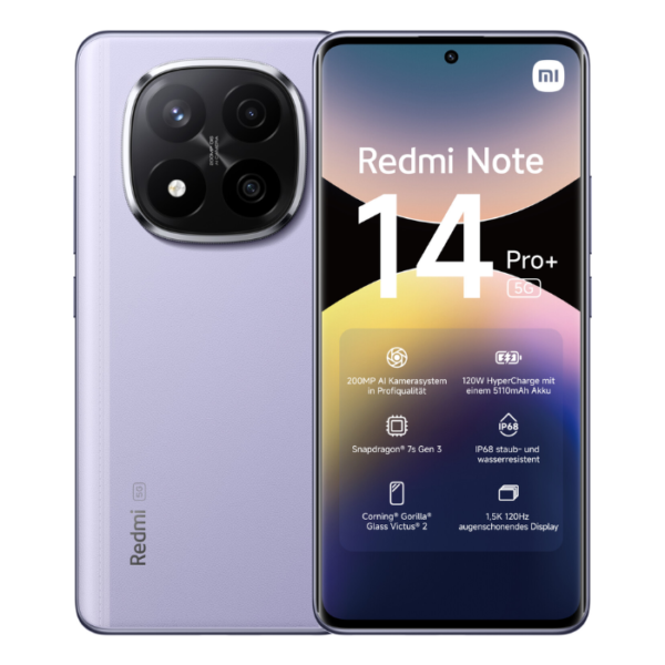 Xiaomi – Redmi Note 14 Pro+ 5G 256 Go Violet